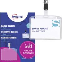 Avery-Zweckform 4822 Naamplaatje (b x h) 90 mm x 60 mm 25 stuk(s)