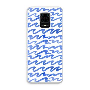 Blauwe golven: Xiaomi Redmi Note 10 Lite Transparant Hoesje