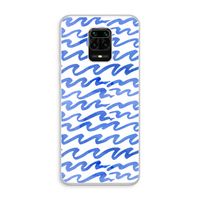 Blauwe golven: Xiaomi Redmi Note 10 Lite Transparant Hoesje