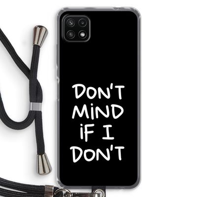 Don't Mind: Samsung Galaxy A22 5G Transparant Hoesje met koord