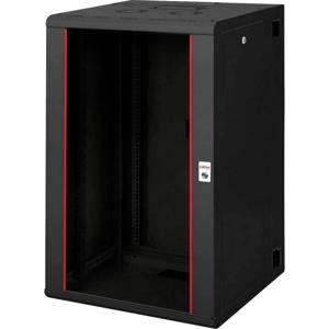 ROLINE 19-inch wandbehuizing Pro 20 U, 600x600 BxD tweedelig draaibaar zwart