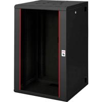 ROLINE 19-inch wandbehuizing Pro 20 U, 600x600 BxD tweedelig draaibaar zwart
