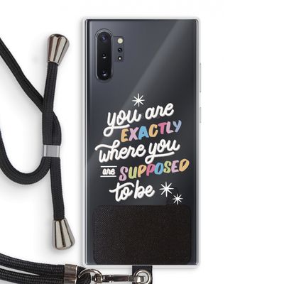 Right Place: Samsung Galaxy Note 10 Plus Transparant Hoesje met koord