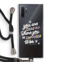 Right Place: Samsung Galaxy Note 10 Plus Transparant Hoesje met koord