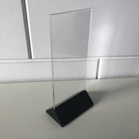 Menustandaard 9,9x21cm zwart voetje
