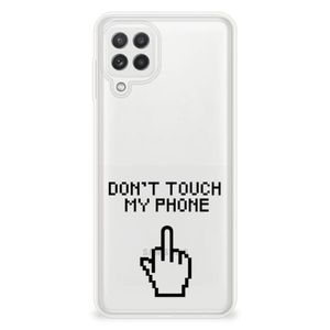 Samsung Galaxy A22 4G | M22 Silicone-hoesje Finger Don't Touch My Phone