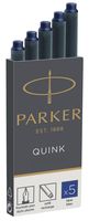 Parker Quink inktpatronen permanent blauw, doos met 5 stuks - thumbnail