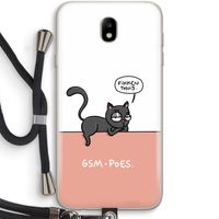 GSM poes: Samsung Galaxy J7 (2017) Transparant Hoesje met koord