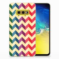 Samsung Galaxy S10e | TPU bumper | Zigzag Multi Color