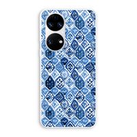 Blauw motief: Huawei P50 Transparant Hoesje Blauw motief: Huawei P50 Transparant Hoesje