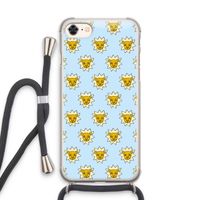 Leeuwenkoppen: iPhone 8 Transparant Hoesje met koord Leeuwenkoppen: iPhone 8 Transparant Hoesje met koord