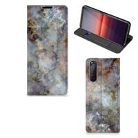 Sony Xperia 5 II | Standcase | Marmer Grijs