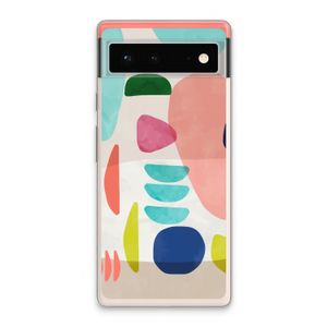Bold Rounded Shapes: Google Pixel 6 Transparant Hoesje