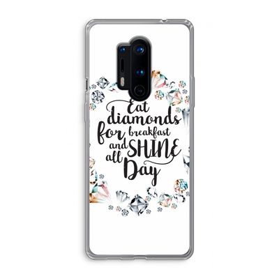 Diamonds: OnePlus 8 Pro Transparant Hoesje