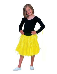 Fancy petticoat neon geel kind