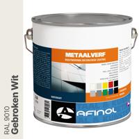 Afinol Metaalverf Gebroken Wit (RAL 9010) 2,5 liter