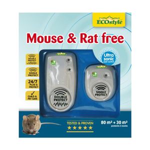 Ecostyle mouse &amp; rat free duopack 80 m2 + 30 m2