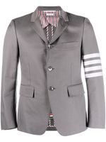 Thom Browne manteau ajusté à détail 4 bandes signature - Gris - thumbnail