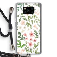 Botanical sweet flower heaven: Xiaomi Poco X3 NFC Transparant Hoesje met koord