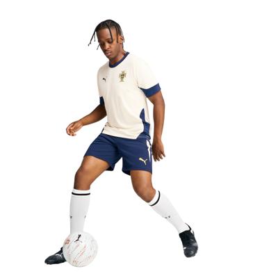 PUMA Portugal Trainingsset 2025-2026 Gebroken Wit Donkerblauw Geel