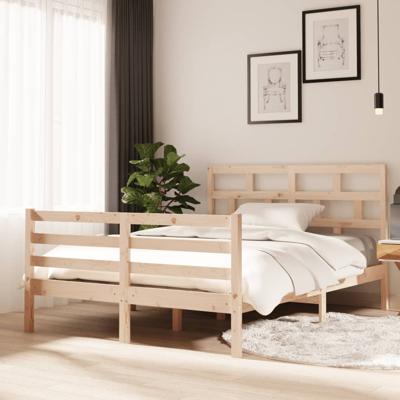 Bedframe massief hout 135x190 cm