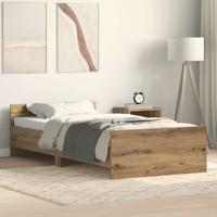 Bedframe zonder matras 75x190 cm spaanplaat ambachtelijk