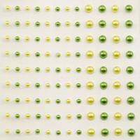 Vaessen Creative • zelfklevende halve parels 3+5mm 108pcs prairie