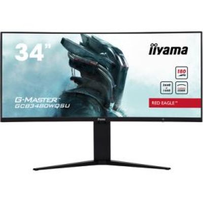 Iiyama G-Master Red Eagle GCB3480WQSU-B1 34 Wide Quad HD 180Hz Curved VA Gaming Monitor