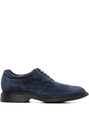 Hogan richelieus en daim à lacets - Bleu