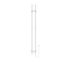 Elektrische Staafhanddoekradiator Dubbel BWS Roku 120 Watt 150 cm Glanzend Wit Elektrische Staafhanddoekradiator Dubbel BWS Roku 120 Watt 150 cm Glanzend Wit
