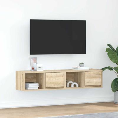 Tv-meubelen 2 st 60x31x25,5 cm bewerkt hout sonoma eikenkleurig