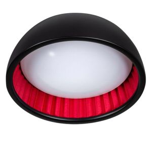 Plafondlamp Ringo zwart-rood 49cm