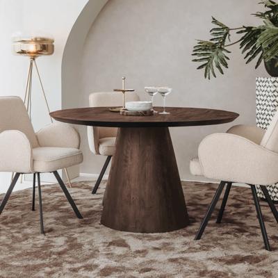 Tower Living Ronde Eettafel 'Premana' Mangohout, 150cm, kleur Bruin