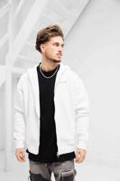 24 Uomo Mirror Zipped Hoodie Off-White + Gratis 24 Uomo Messenger Bag - Maat XS - Kleur: Wit | Soccerfanshop