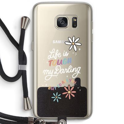 Tough Life: Samsung Galaxy S7 Transparant Hoesje met koord