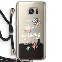 Tough Life: Samsung Galaxy S7 Transparant Hoesje met koord