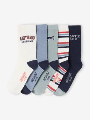 Set van 5 paar sokken "Skate" jongen ecru