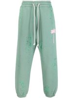 Palm Angels pantalon de jogging à effet taches de peinture - Vert