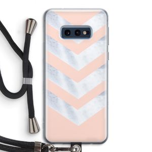 Marmeren pijlen: Samsung Galaxy S10e Transparant Hoesje met koord