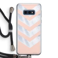 Marmeren pijlen: Samsung Galaxy S10e Transparant Hoesje met koord