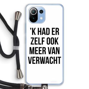 Meer verwacht: Xiaomi Mi 11 Lite Transparant Hoesje met koord