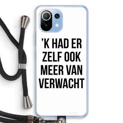 Meer verwacht: Xiaomi Mi 11 Lite Transparant Hoesje met koord