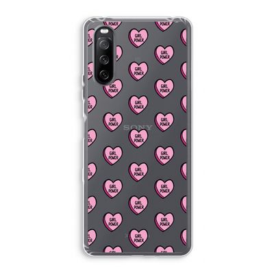 GIRL POWER: Sony Xperia 10 III Transparant Hoesje