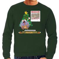 Foute Kersttrui/sweater voor heren - doomsday - groen - kalkoen