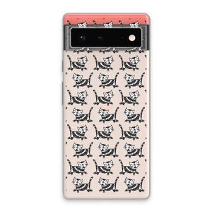 Zwarte poes: Google Pixel 6 Transparant Hoesje