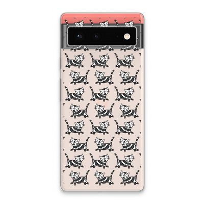 Zwarte poes: Google Pixel 6 Transparant Hoesje