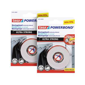 tesa ULTRA STRONG 55791 Montagetape (l x b) 1.50 m x 19 mm 2 stuk(s)