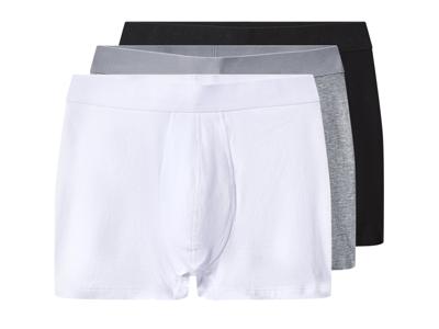 esmara Men Set van 3 heren boxers (Zwart/grijs/wit, XL)