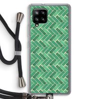 Moroccan tiles 2: Samsung Galaxy A42 5G Transparant Hoesje met koord