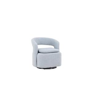 Svea - Teno draaibare fauteuil - boucle - lichtblauw